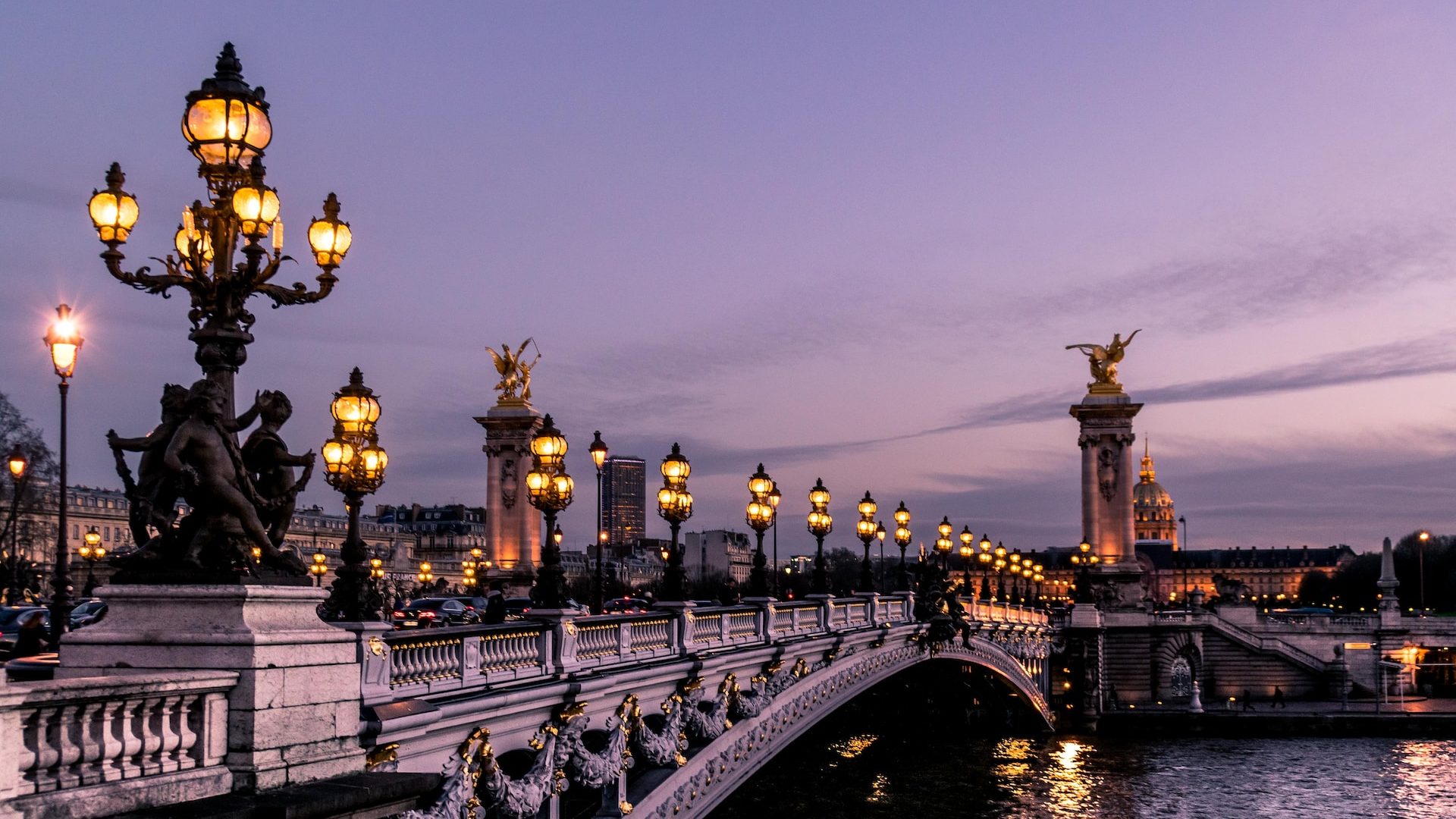 bridge during night time